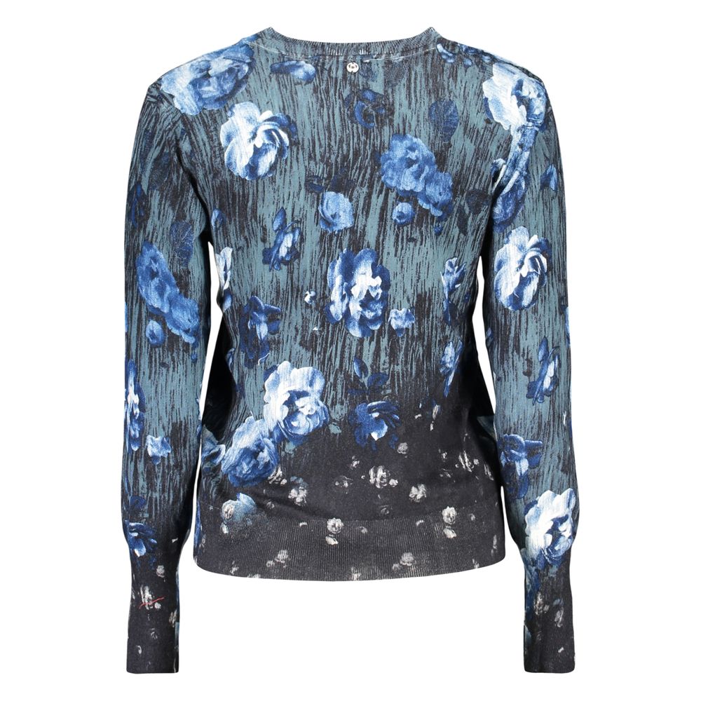 Sweatshirt by Desigual for women in polyamide viscose blue, patterned & signature presents a smart casual silhouette, featuring a smart casual and for a sophisticated look.