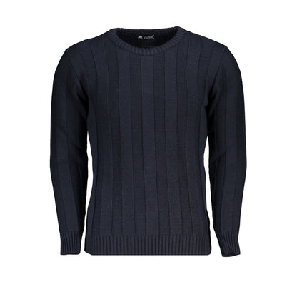 Sweatshirt by U.S. Grand Polo for men in acrylic blue features an enviable silhouette, showcasing a premium and refined crew neckline for a truly enviable finish.
