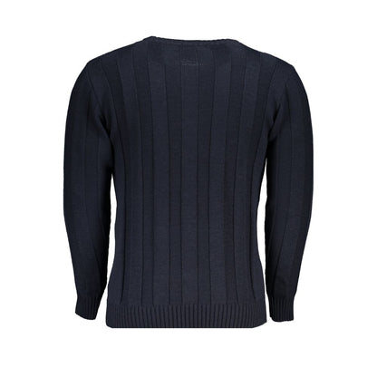 Sweatshirt by U.S. Grand Polo for men in acrylic blue features an exquisite silhouette, showcasing and crew neckline details for a exquisite look.