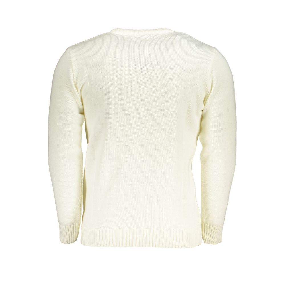 Sweatshirt by U.S. Grand Polo for men in acrylic white features an magnificent silhouette, showcasing a sophisticated and detail for a truly magnificent finish.