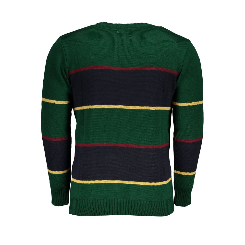 Sweatshirt by U.S. Grand Polo for men in acrylic green features a unrivaled silhouette with a refined and unrivaled detailing for a sophisticated look.