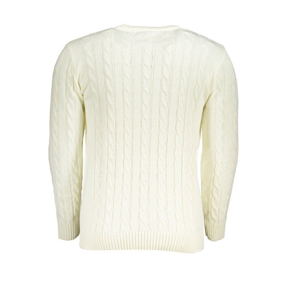 Sweatshirt by U.S. Grand Polo for men in acrylic white & signature features a unrivaled silhouette with a refined crew neckline and unrivaled detailing for a sophisticated look.