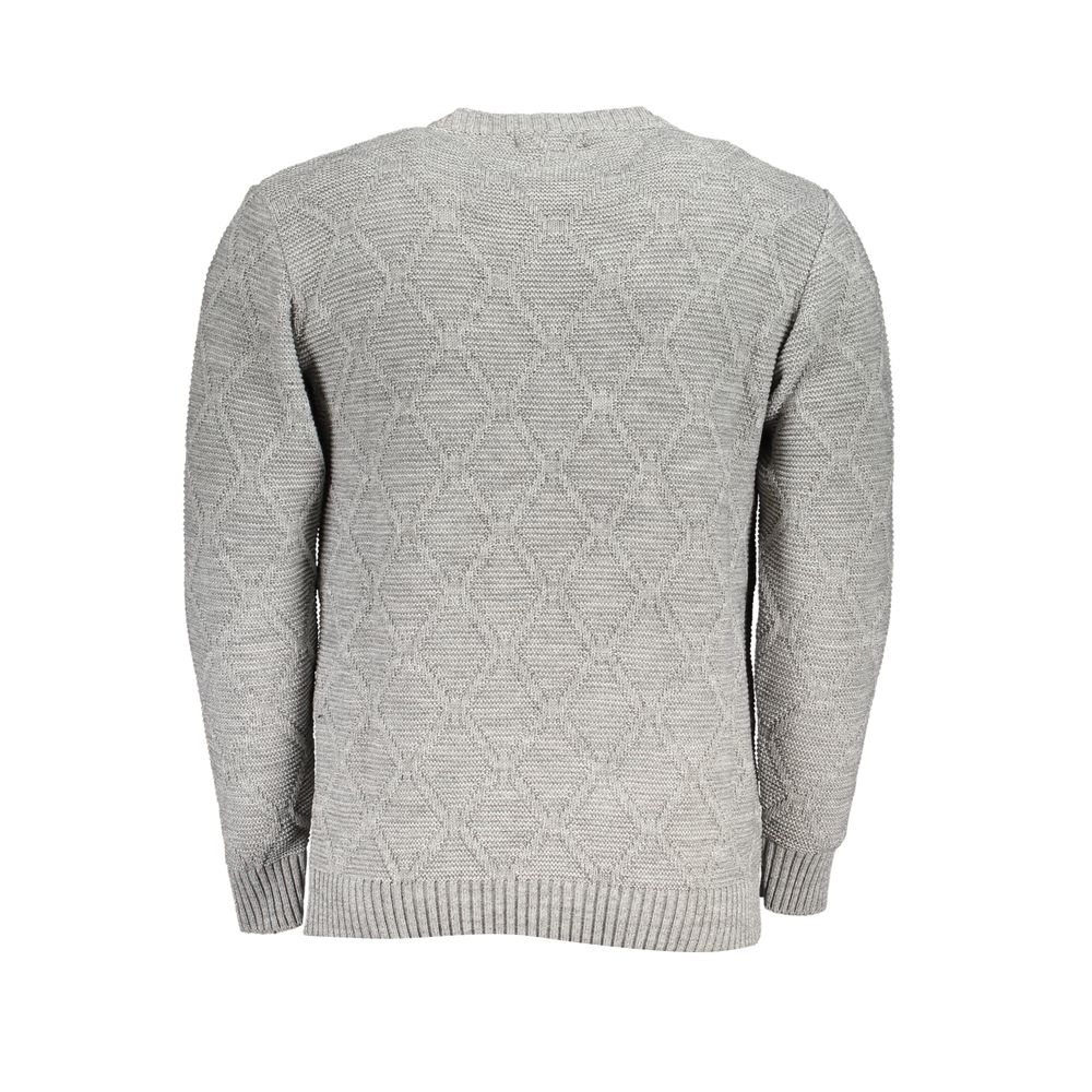 Sweatshirt by U.S. Grand Polo for men in acrylic gray presents a smart casual silhouette, featuring a smart casual crew neckline and for a sophisticated look.