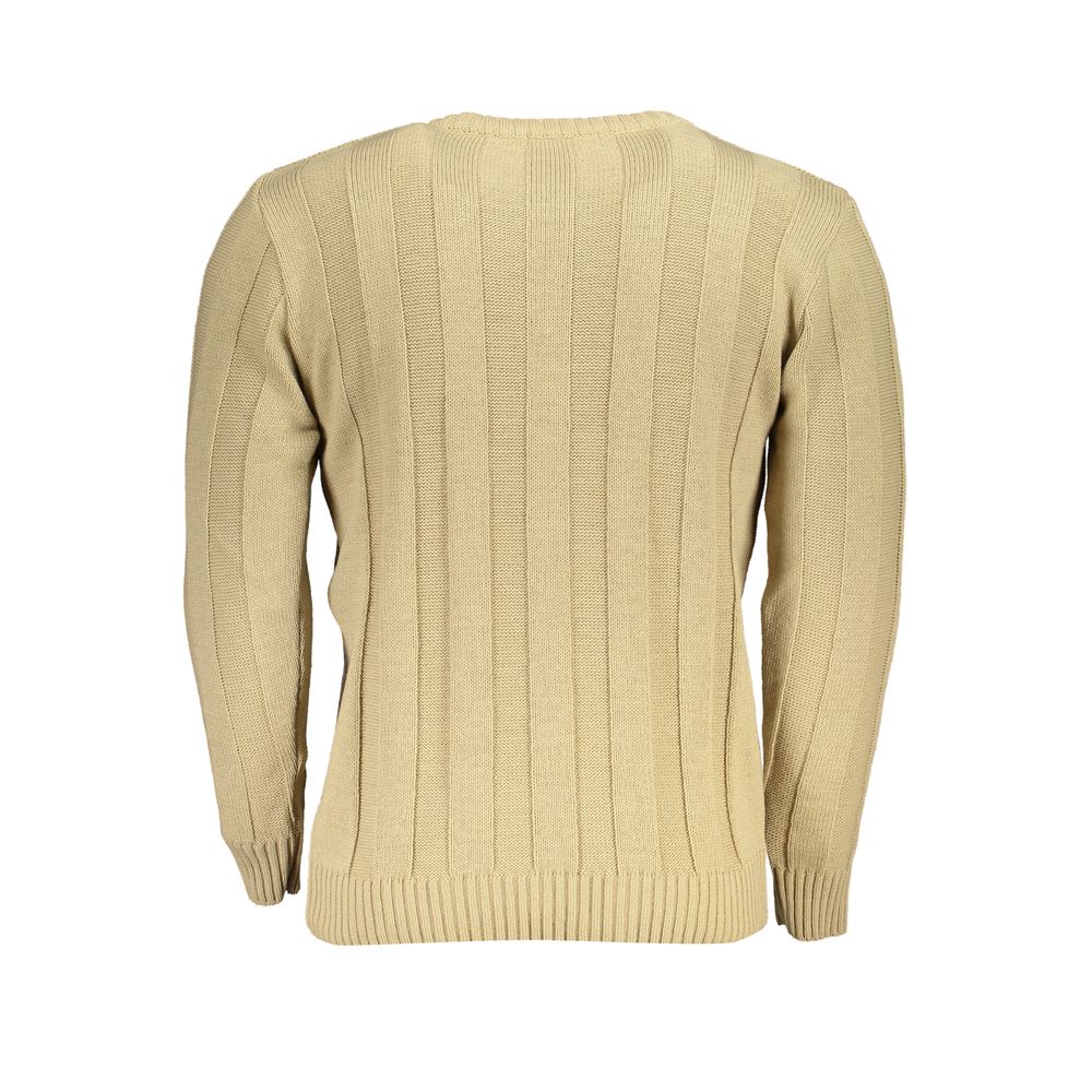 Sweatshirt by U.S. Grand Polo for men in acrylic beige showcases a slouchy chic silhouette, artfully detailed with a slouchy chic and for a slouchy chic finish.