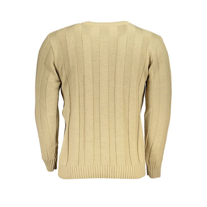 Sweatshirt by U.S. Grand Polo for men in acrylic beige showcases a slouchy chic silhouette, artfully detailed with a slouchy chic and for a slouchy chic finish.