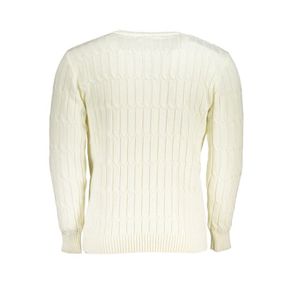 Sweatshirt by U.S. Grand Polo for men in acrylic white features an magnificent silhouette, showcasing a sophisticated and detail for a truly magnificent finish.