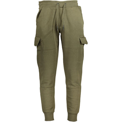 Jogger Sweatpants by U.S. Grand Polo for men in cotton polyester green features an kinetic athletic and long with a , showcasing high-performance adjustable-waistband for an kinetic look.