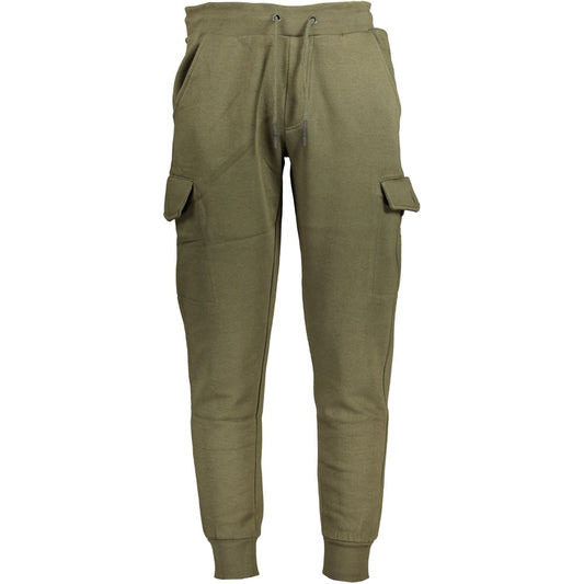 Jogger Sweatpants by U.S. Grand Polo for men in cotton polyester green features an kinetic athletic and long with a , showcasing high-performance adjustable-waistband for an kinetic look.
