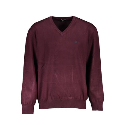 Sweatshirt by U.S. Grand Polo for men in nylon & viscose red presents a smart casual silhouette, featuring a smart casual v-neck neckline and for a sophisticated look.