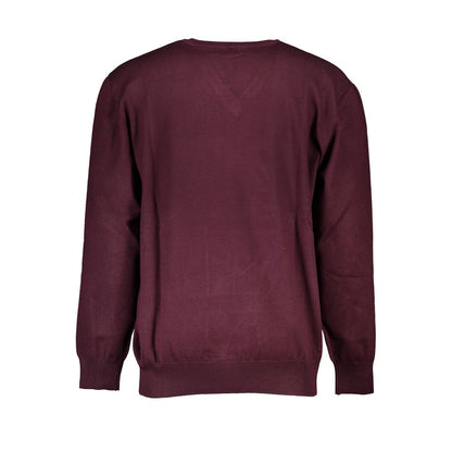 Sweatshirt by U.S. Grand Polo for men in nylon & viscose red features an exquisite silhouette, showcasing and v-neck neckline details for a exquisite look.
