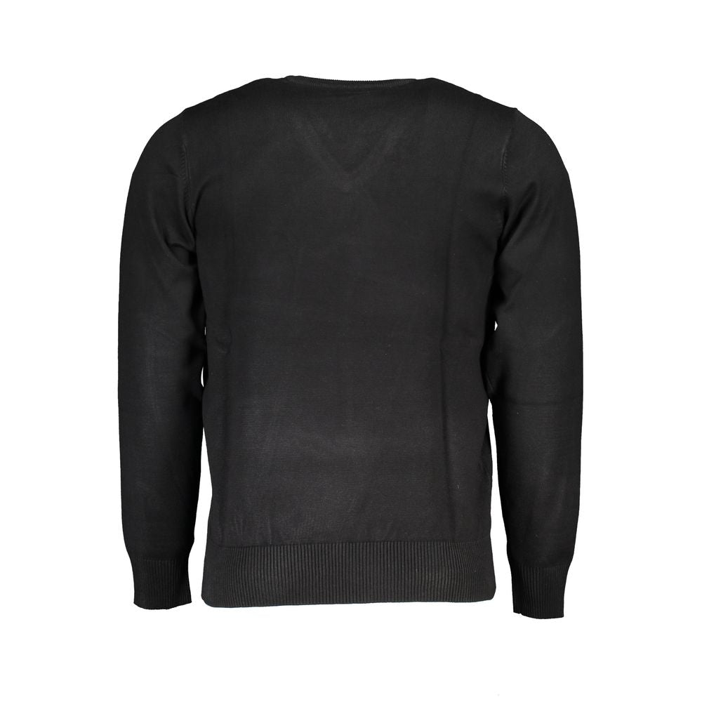 Sweatshirt by U.S. Grand Polo for men in nylon & viscose black features an exquisite silhouette, showcasing and details for a exquisite look.