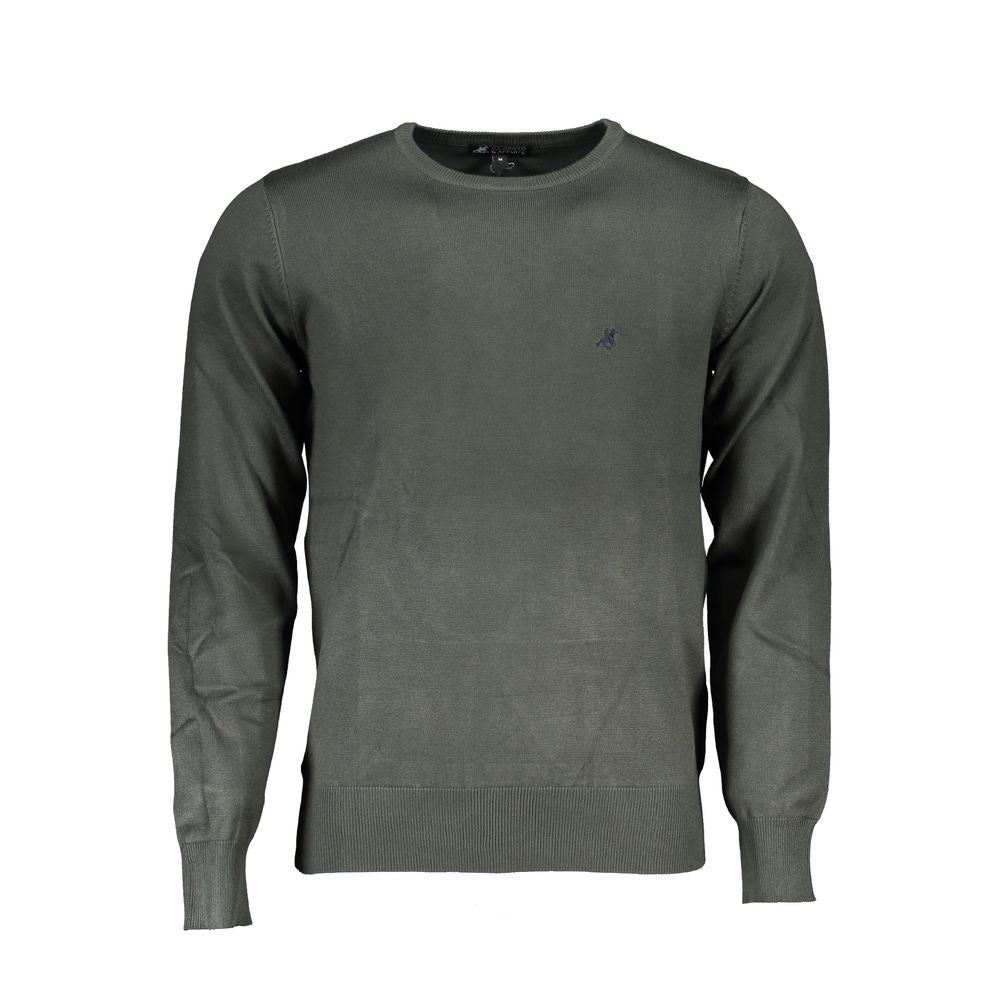 Sweatshirt by U.S. Grand Polo for men in nylon & viscose green showcases a slouchy chic silhouette, artfully detailed with a slouchy chic and for a slouchy chic finish.