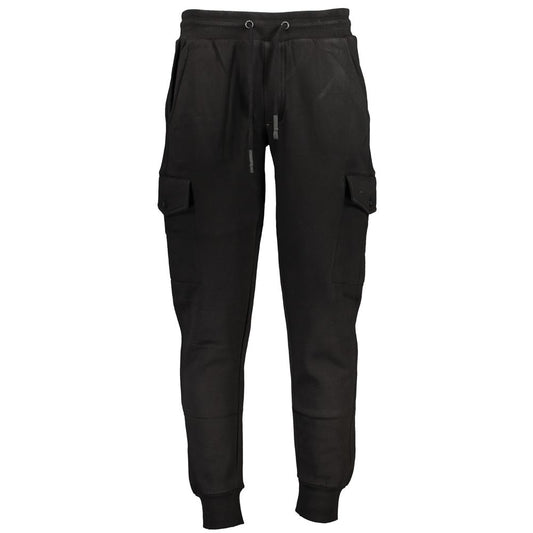 Joggers by U.S. Grand Polo for men in viscose polyester cotton black & yellow features a refined silhouette with a refined , defined by a and a refined long for a refined finish.