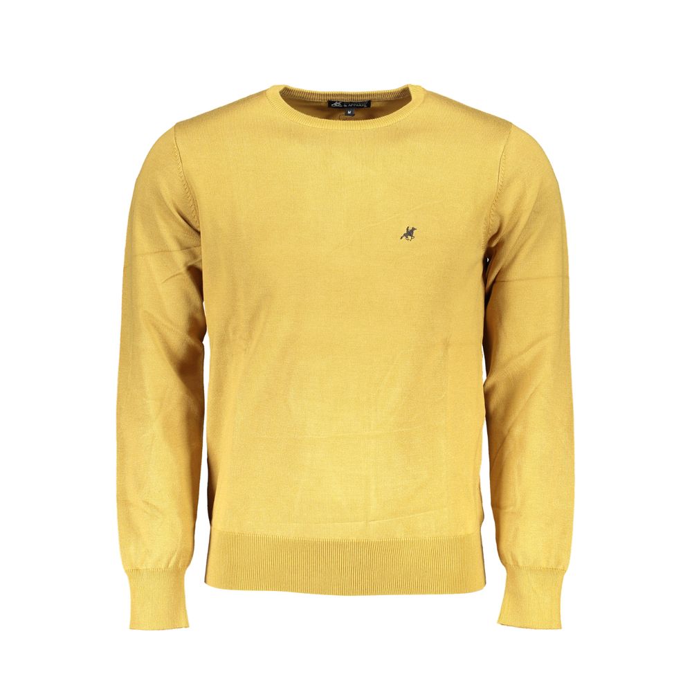Sweatshirt by U.S. Grand Polo for men in nylon & viscose yellow features an exquisite silhouette, showcasing and crew neckline details for a exquisite look.