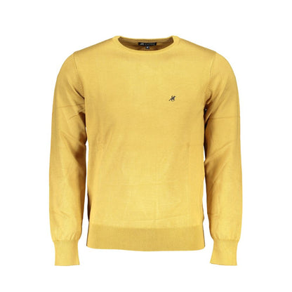 Sweatshirt by U.S. Grand Polo for men in nylon & viscose yellow features an exquisite silhouette, showcasing and crew neckline details for a exquisite look.