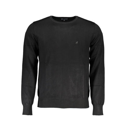 Sweatshirt by U.S. Grand Polo for men in nylon & viscose black features a unrivaled silhouette with a refined crew neckline and unrivaled long-sleeve detailing for a sophisticated look.