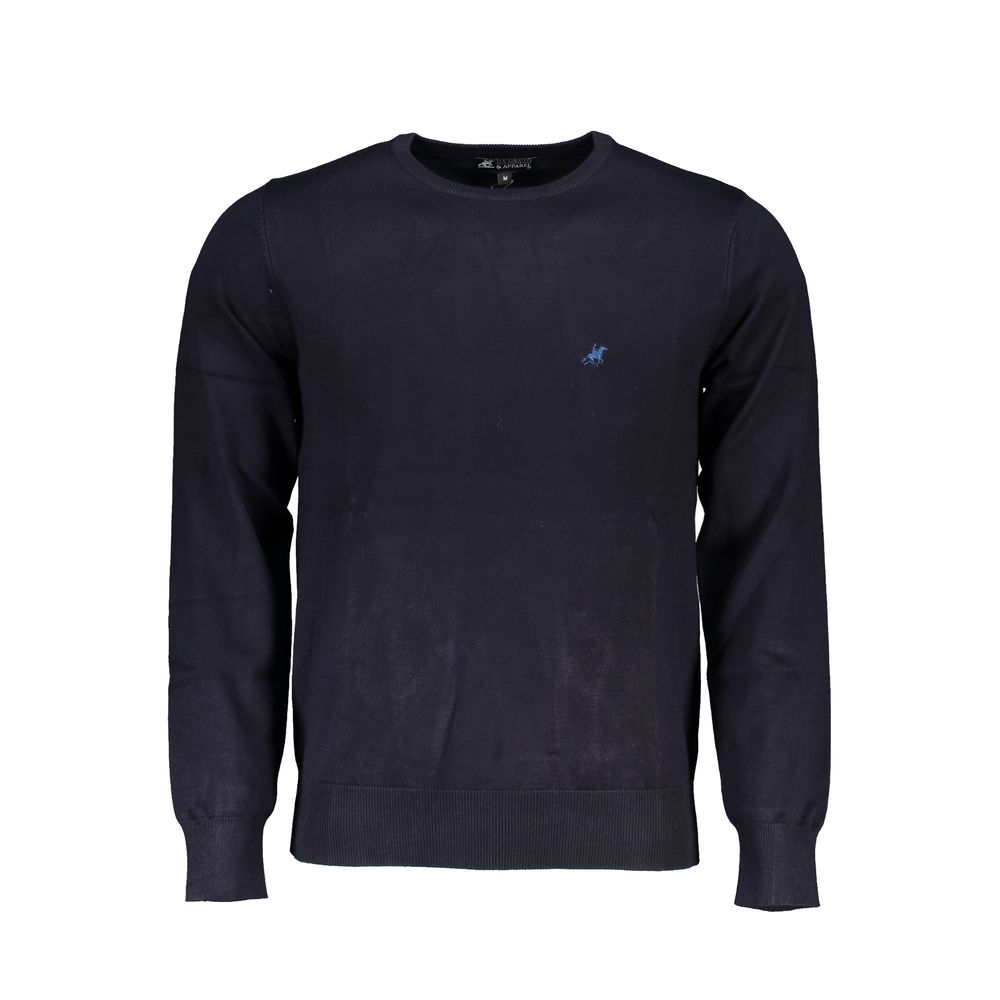 Sweatshirt by U.S. Grand Polo for men in nylon & viscose blue features an magnificent silhouette, showcasing a sophisticated crew neckline and long-sleeve detail for a truly magnificent finish.