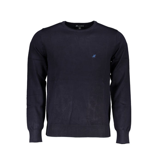 Sweatshirt by U.S. Grand Polo for men in nylon & viscose blue features an magnificent silhouette, showcasing a sophisticated crew neckline and long-sleeve detail for a truly magnificent finish.