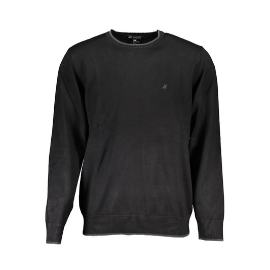 Sweatshirt by U.S. Grand Polo for men in nylon & viscose black features an magnificent silhouette, showcasing a sophisticated crew neckline and detail for a truly magnificent finish.