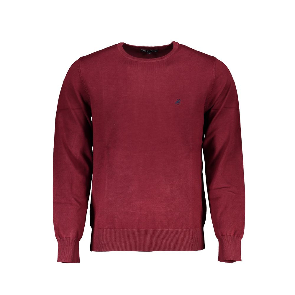 Sweatshirt by U.S. Grand Polo for men in nylon & canvas red presents a smart casual silhouette, featuring a smart casual crew neckline and for a sophisticated look.