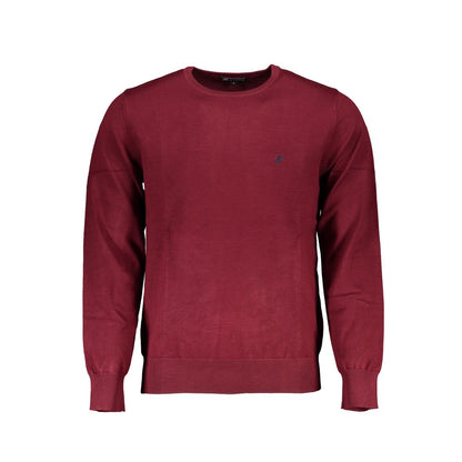 Sweatshirt by U.S. Grand Polo for men in nylon & canvas red presents a smart casual silhouette, featuring a smart casual crew neckline and for a sophisticated look.