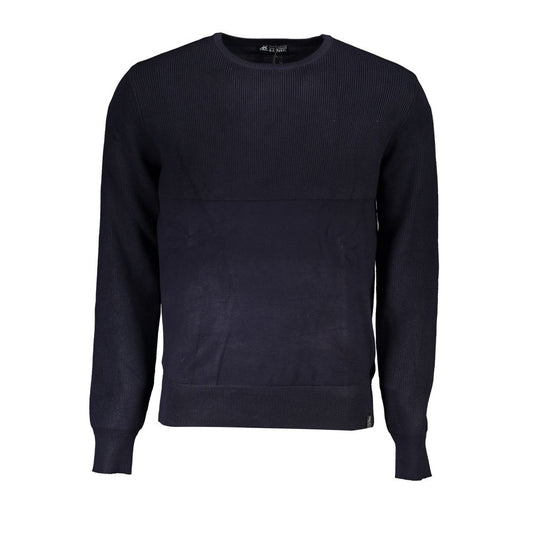 Sweatshirt by U.S. Grand Polo for men in nylon & viscose blue showcases a slouchy chic silhouette, artfully detailed with a slouchy chic crew neckline and for a slouchy chic finish.