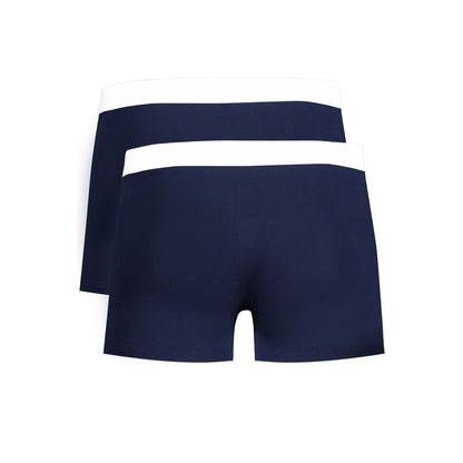 Underwear Boxer Shorts by Trussardi for men in stretch cotton blue & print features an ethereal silhouette, showcasing the premium craftsmanship and ethereal style of the signature Men's Stretch Cotton Underwear Boxer Shorts collection.