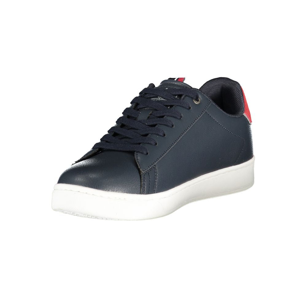 Athletic Sneakers by U.S. Grand Polo for men in polyester & polyurethane blue showcases an impeccable silhouette, defined by an impeccable athletic style design that perfectly captures the essence of the Men's Athletic Polyester & Polyurethane Sneakers.