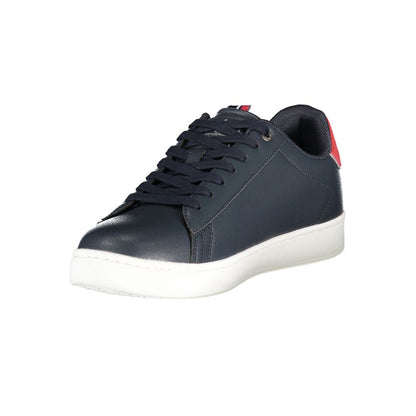 Athletic Sneakers by U.S. Grand Polo for men in polyester & polyurethane blue showcases an impeccable silhouette, defined by an impeccable athletic style design that perfectly captures the essence of the Men's Athletic Polyester & Polyurethane Sneakers.