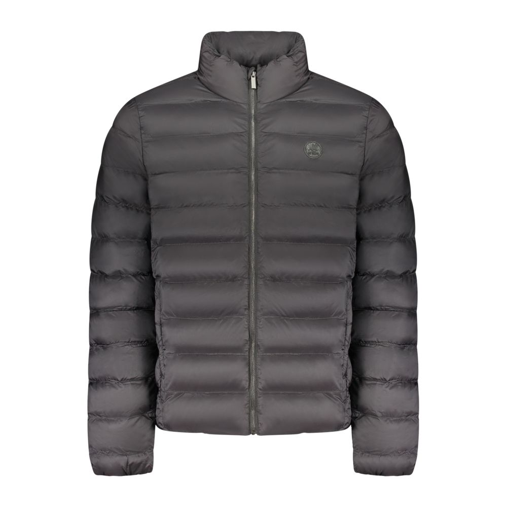 Overcoat by U.S. Grand Polo for men in polyester black showcases a enveloping silhouette, detailed with distinctive lightweight & pockets and a enveloping .