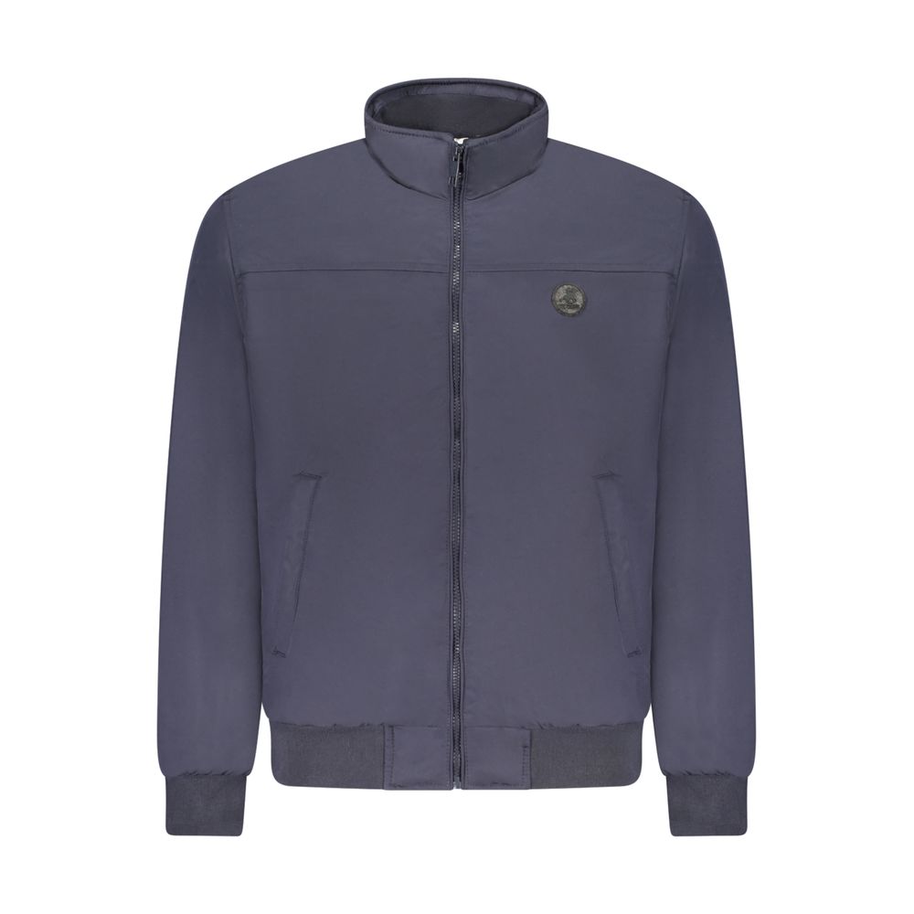 Windbreaker Jacket by U.S. Grand Polo for men in polyester blue features an stylish silhouette, showcasing a sophisticated and performance-driven pockets & windproof for a premium, stylish look.
