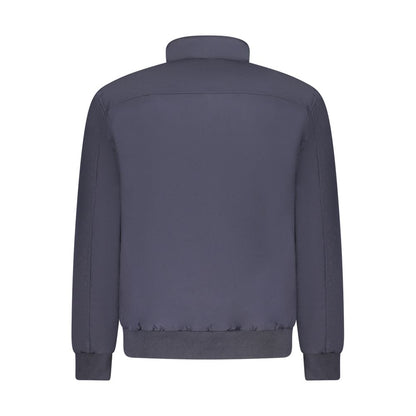 Windbreaker Jacket by U.S. Grand Polo for men in polyester blue features an perennial silhouette with a refined and perennial pockets & windproof for a sophisticated weather-resistant look.