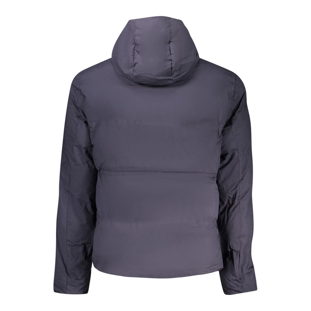 Hooded Overcoat by U.S. Grand Polo for men in polyester blue features a contemporary silhouette showcasing a contemporary hooded neckline and refined pockets & hooded for a sophisticated finish.