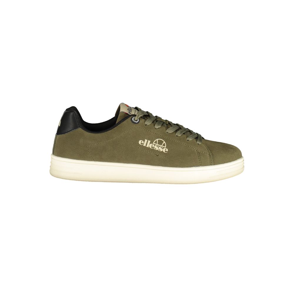 Athletic Sneakers by Ellesse for men in polyester & polyurethane green showcases an impeccable silhouette, defined by an impeccable athletic style design that perfectly captures the essence of the Men's Athletic Polyester & Polyurethane Sneakers.