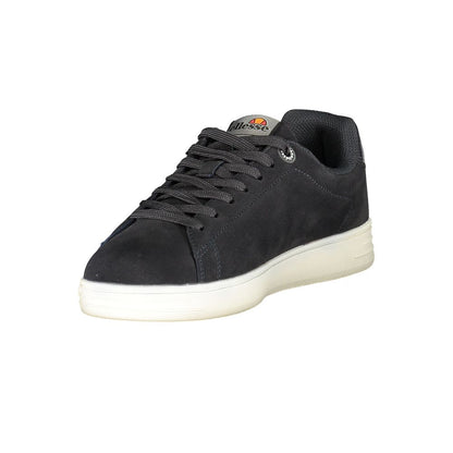 Athletic Sneakers by Ellesse for men in polyester & polyurethane blue & print features an stately silhouette, showcasing the signature athletic style of the Men's Athletic Polyester & Polyurethane Sneakers collection with a truly stately finish.