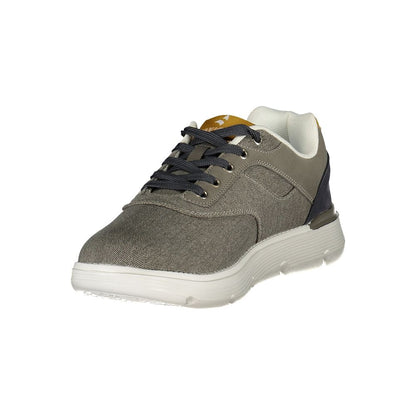 Athletic Sneakers by Navigare for men in polyester & polyurethane gray showcases a architectural silhouette, artfully capturing the essence of the The Blend Men's Athletic Polyester & Polyurethane Sneakers with its signature architectural athletic style construction.