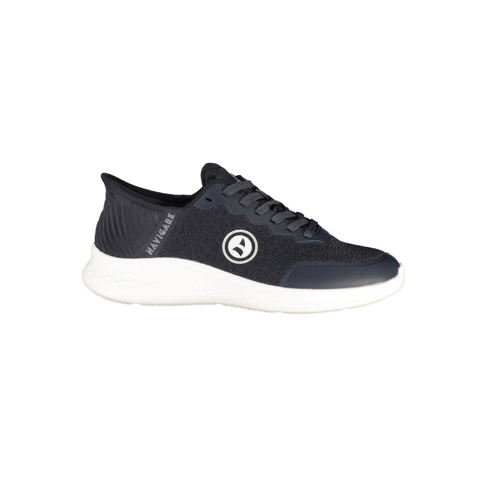 Athletic Sneakers by Navigare for men in polyester & polyurethane blue showcases an impeccable silhouette, defined by an impeccable athletic style design that perfectly captures the essence of the Men's Athletic Polyester & Polyurethane Sneakers.