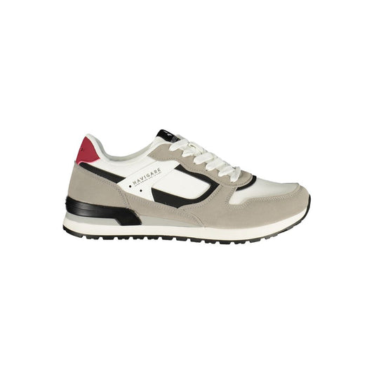 Athletic Sneakers Navigare men polyester & polyurethane black, gray, red, white & print featuring a avant-garde City Explore Men's Athletic Polyester & Polyurethane Sneakers design with a avant-garde athletic style for a refined finish.