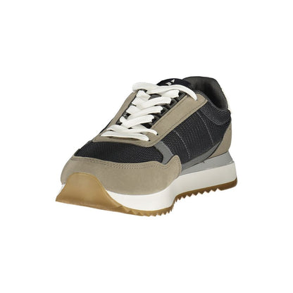 Navigare Men's Athletic Polyester & Polyurethane Sneakers - Gray