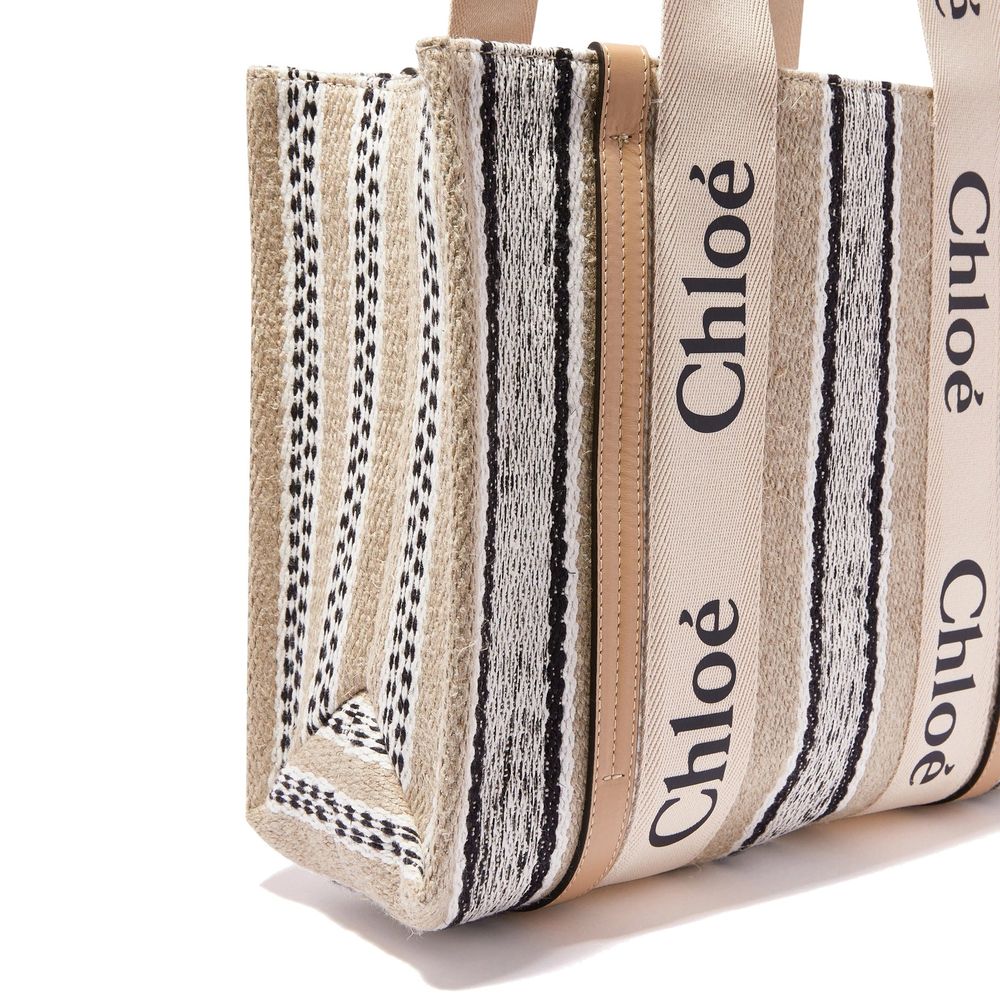Large Tote Bag by Chloé for women in linen beige & signature features an jet-setting Linen Large Tote Bag design with a secure , jet-setting , and versatile handle for a jet-setting look.