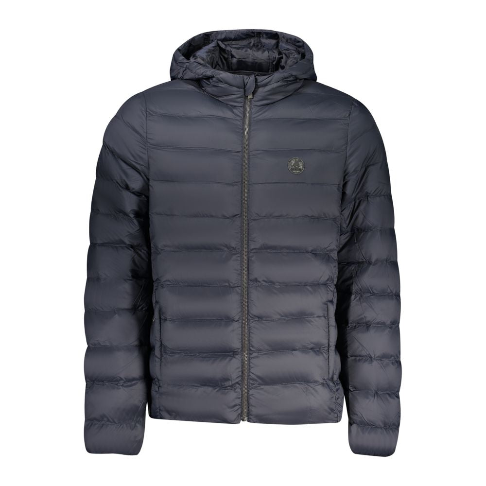 Hooded Windbreaker Jacket by U.S. Grand Polo for men in polyester blue & signature features an enduring silhouette, showcasing technical lightweight, pockets, hooded & windproof and a sophisticated hooded neckline for a truly enduring aesthetic.