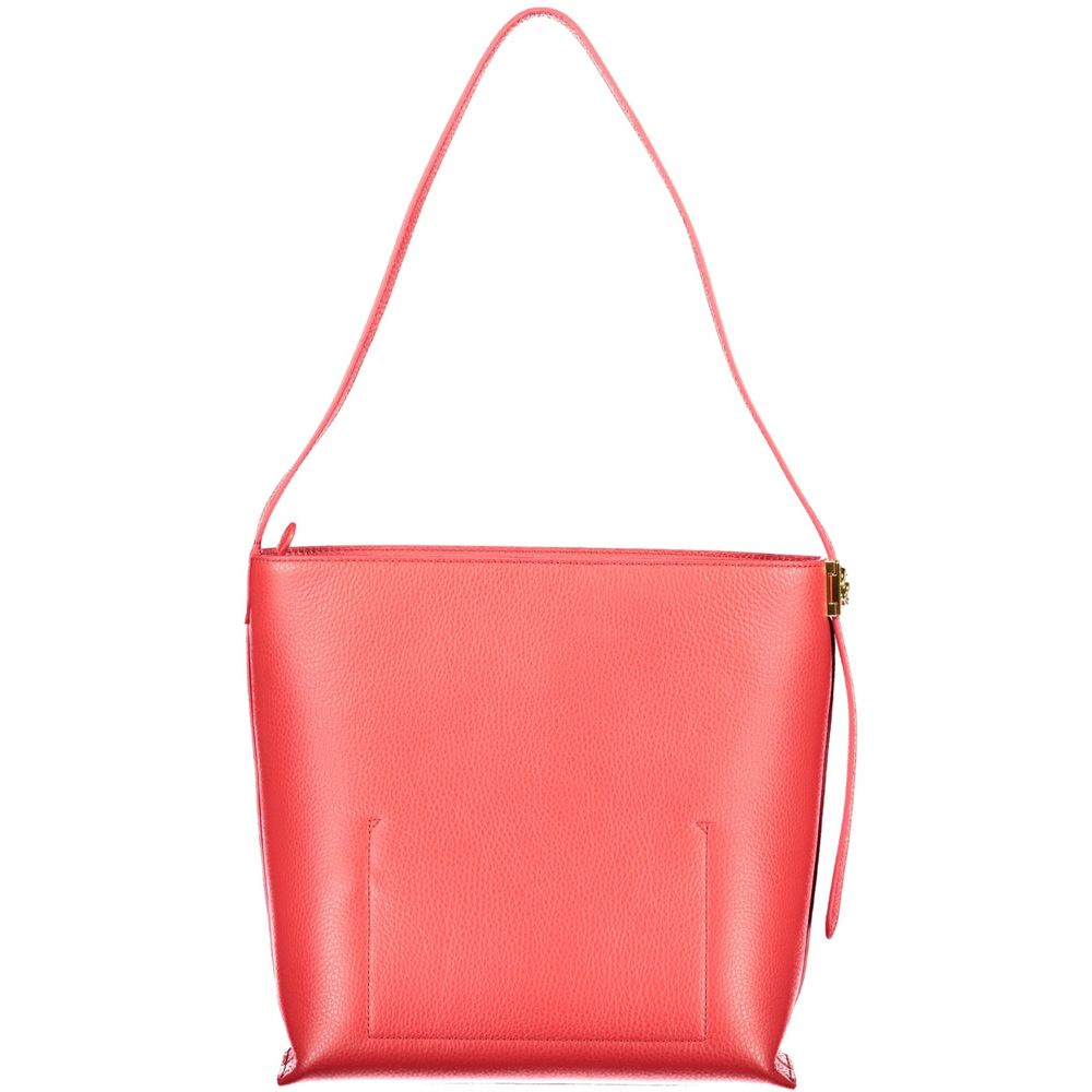 Evening Handbag by Coccinelle for women in leather red features a signature silhouette, showcasing a secure and signature with versatile for a sophisticated look.