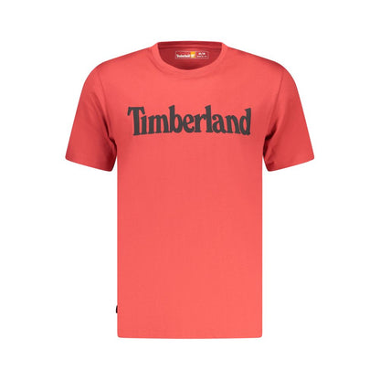 T-Shirt by Timberland for men in cotton red features an on trend silhouette, perfectly showcasing a on trend and for an elevated aesthetic.