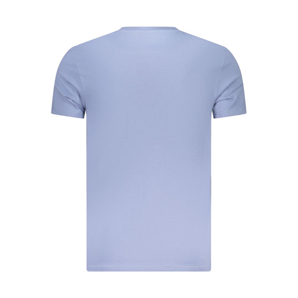T-Shirt by Timberland for men in cotton azzurro showcases a unassuming silhouette, artfully detailed with a refined and unassuming for a sophisticated, contemporary look.