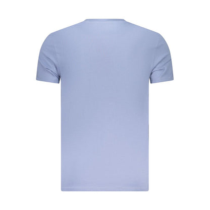 T-Shirt by Timberland for men in cotton azzurro showcases a unassuming silhouette, artfully detailed with a refined and unassuming for a sophisticated, contemporary look.