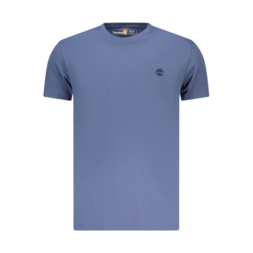 T-Shirt by Timberland for men in cotton blue features an on trend silhouette, perfectly showcasing a on trend and for an elevated aesthetic.