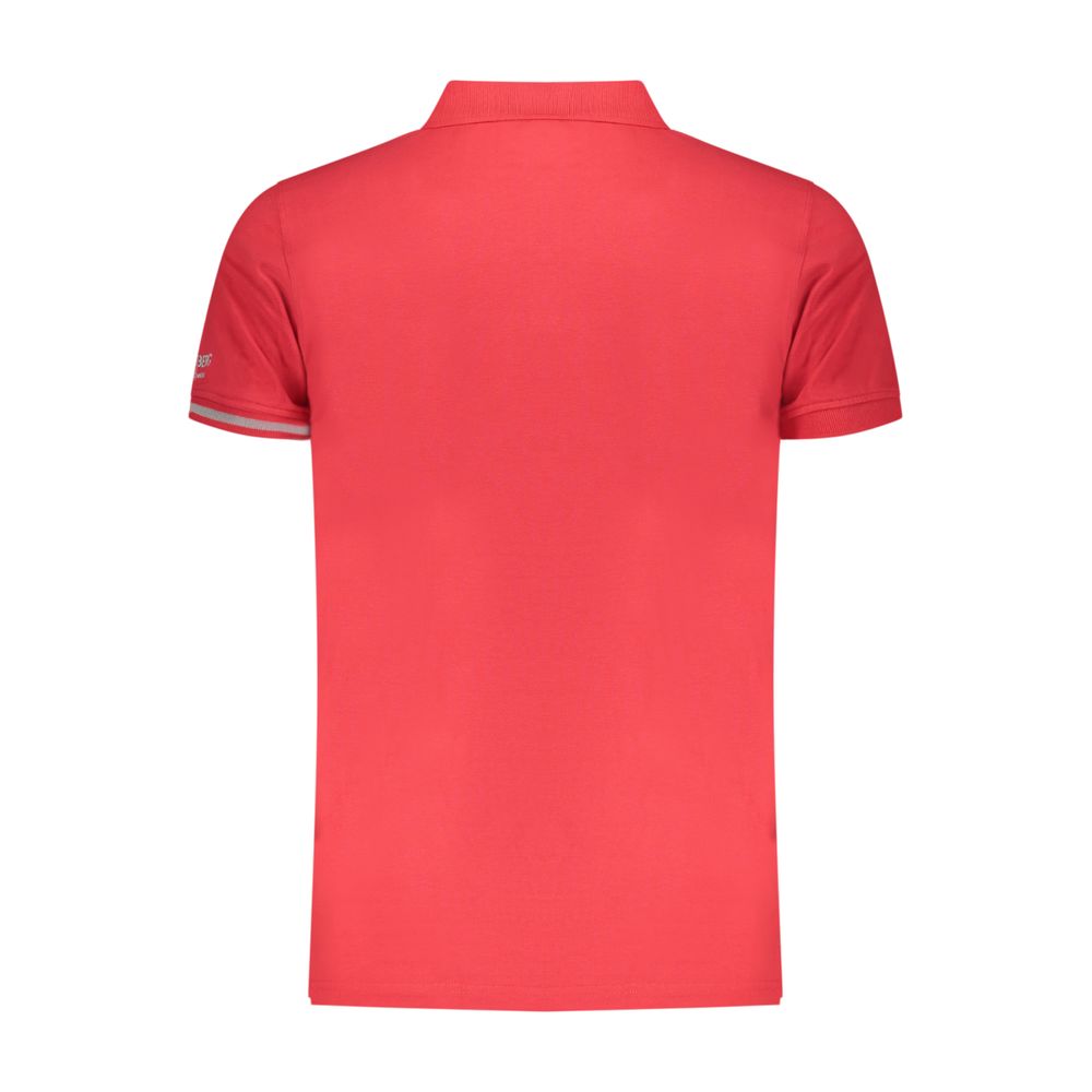 Polo Shirt by Iceberg for men in stretch cotton red & print presents a crisp silhouette, artfully detailed with a crisp and crisp .