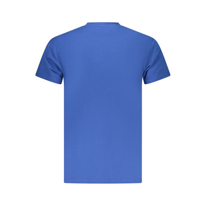 T-Shirt by Iceberg for men in stretch cotton blue showcases a chic silhouette, artfully detailed with a chic and for a chic finish.
