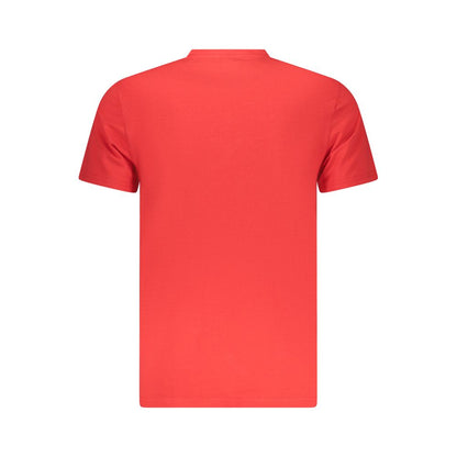 T-Shirt by Iceberg for men in stretch cotton red showcases a unassuming silhouette, artfully detailed with a refined and unassuming for a sophisticated, contemporary look.