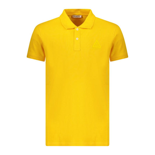 Polo Shirt by Iceberg for men in stretch cotton yellow features a eye catching silhouette, showcasing a refined and for a eye catching finish.